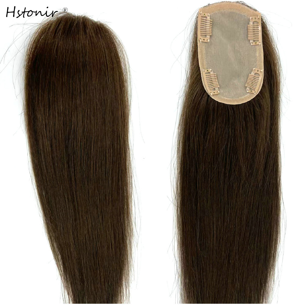 Hstonir Silk Natural Hair Wig 100% European Remy Ha..